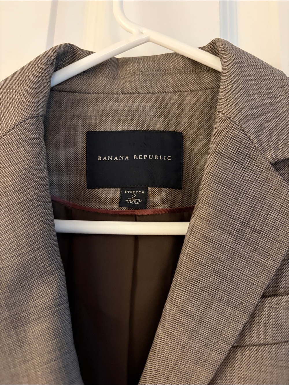 NWOT- Banana Republic Women's Gray-Brown Tailored Blazer - Picture 2 of 4